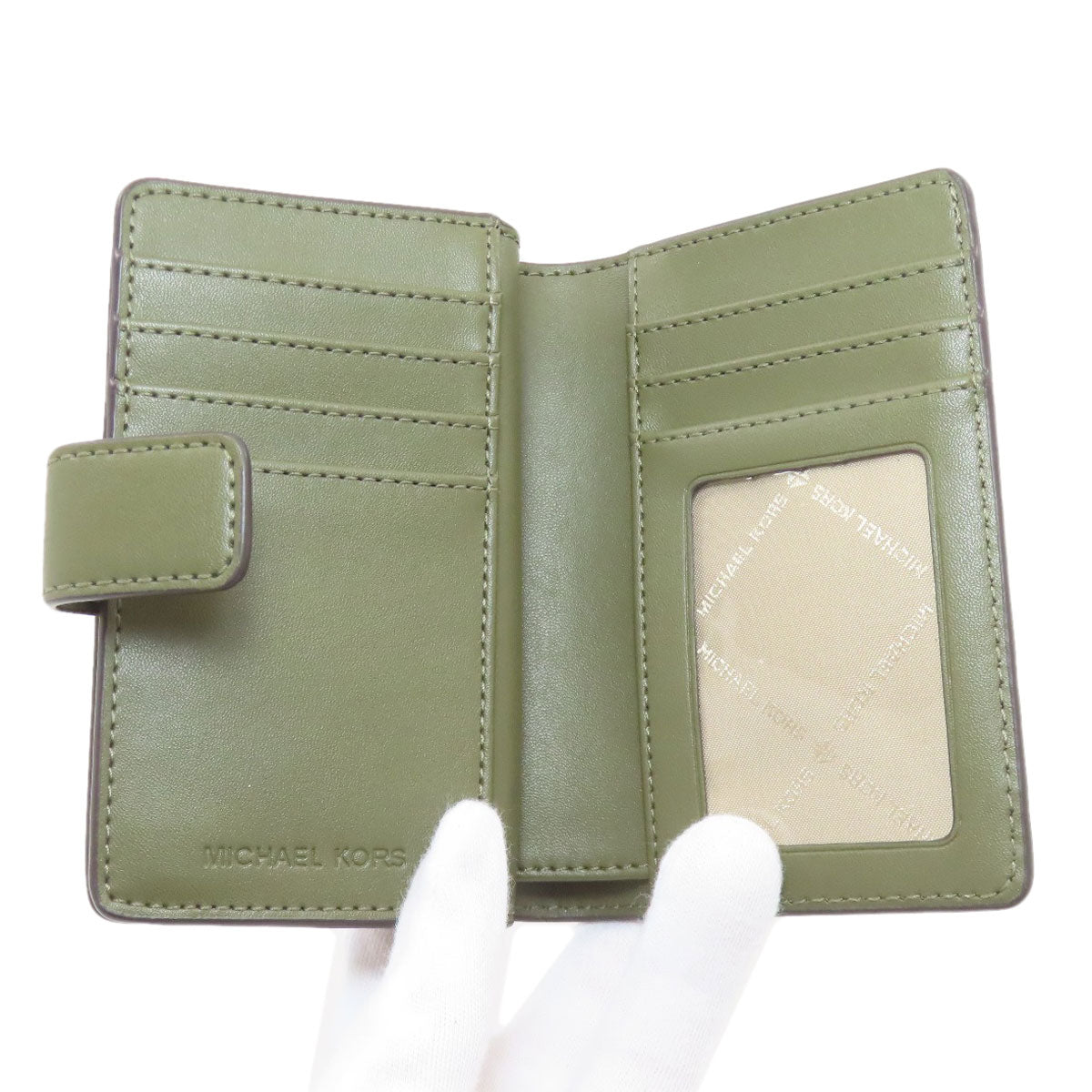 Michael Kors MK signature Bifold Wallet with Coin Pocket PVC Ladies [Used]
