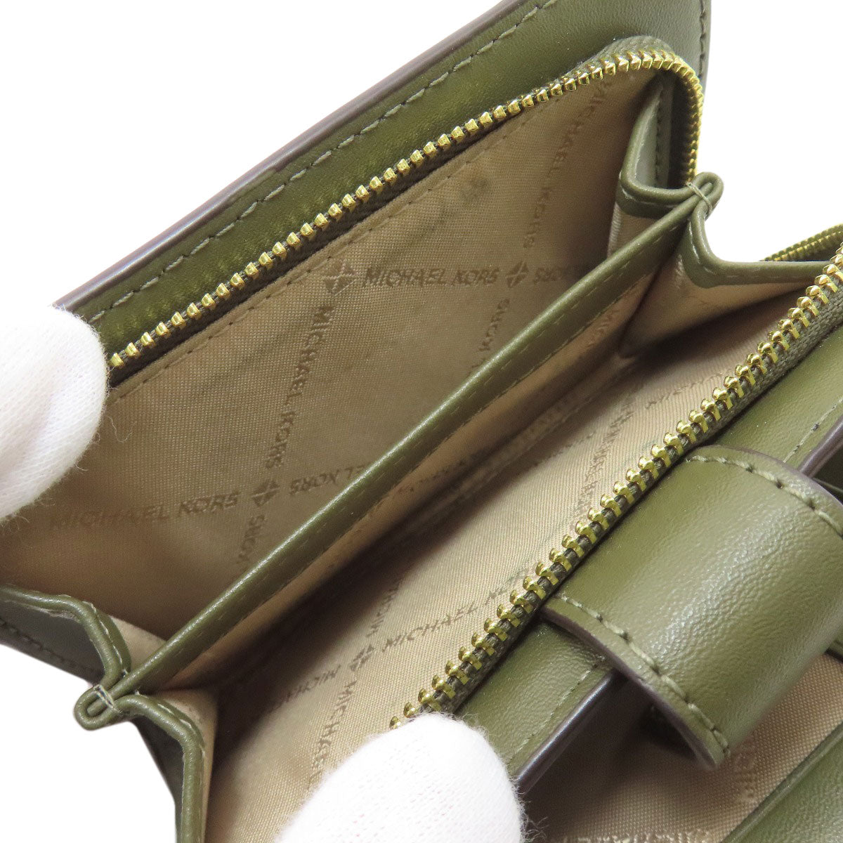 Michael Kors MK signature Bifold Wallet with Coin Pocket PVC Ladies [Used]