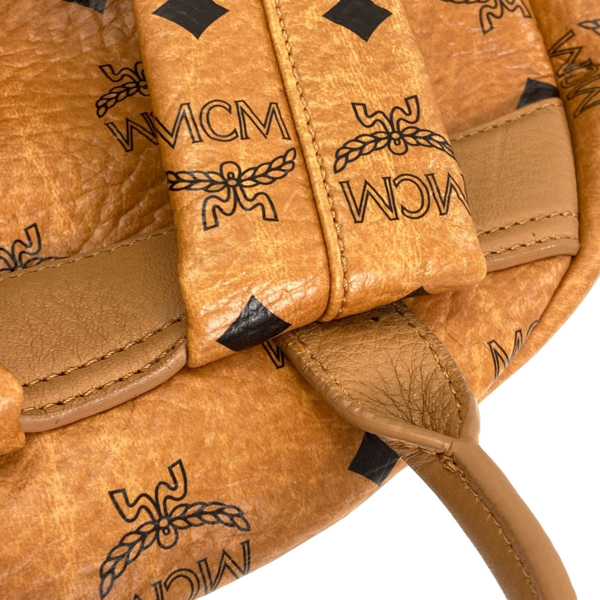 MCM logo Backpack Â· Daypack PVC Ladies [Used]