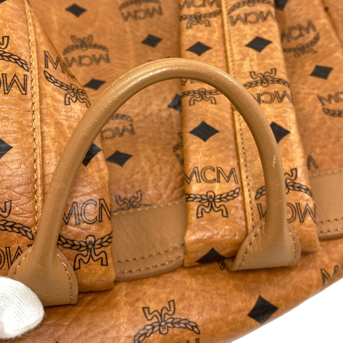 MCM logo Backpack Â· Daypack PVC Ladies [Used]