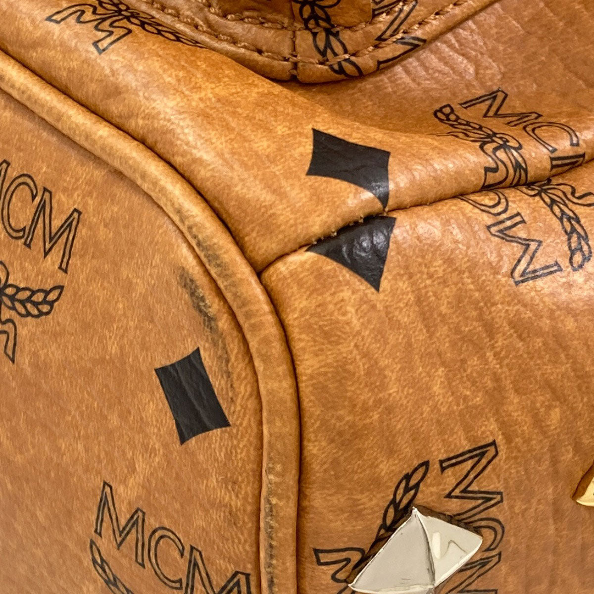 MCM logo Backpack Â· Daypack PVC Ladies [Used]