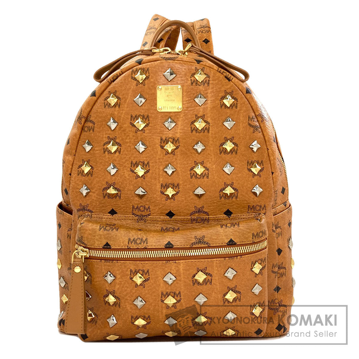 MCM logo Backpack Â· Daypack PVC Ladies [Used]
