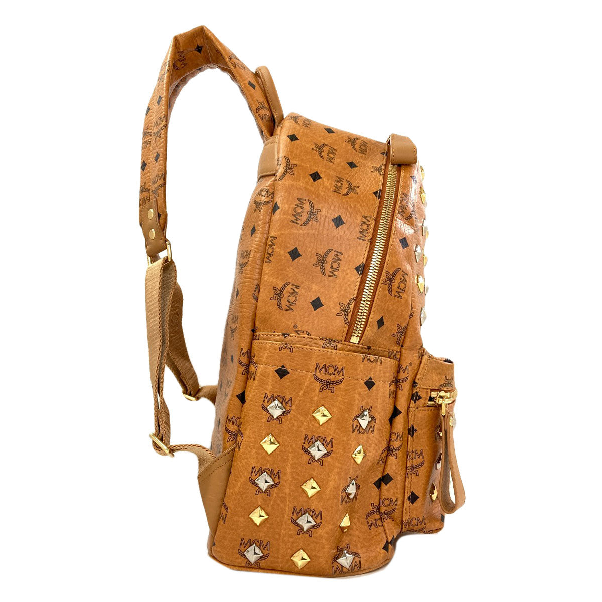 MCM logo Backpack Â· Daypack PVC Ladies [Used]