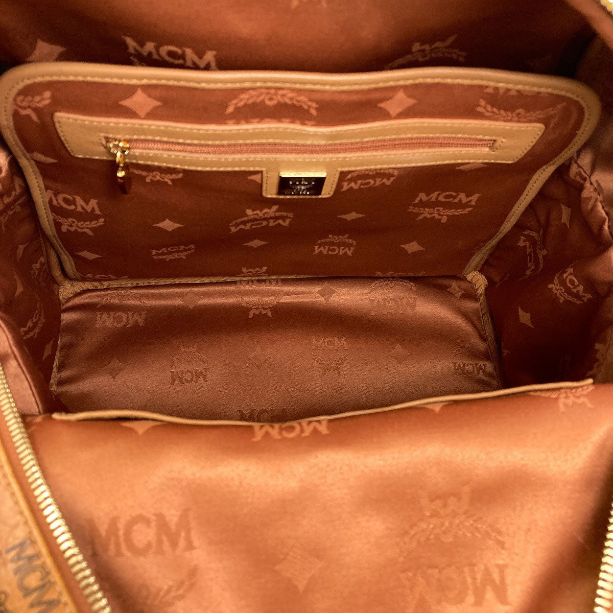 MCM logo Backpack Â· Daypack PVC Ladies [Used]