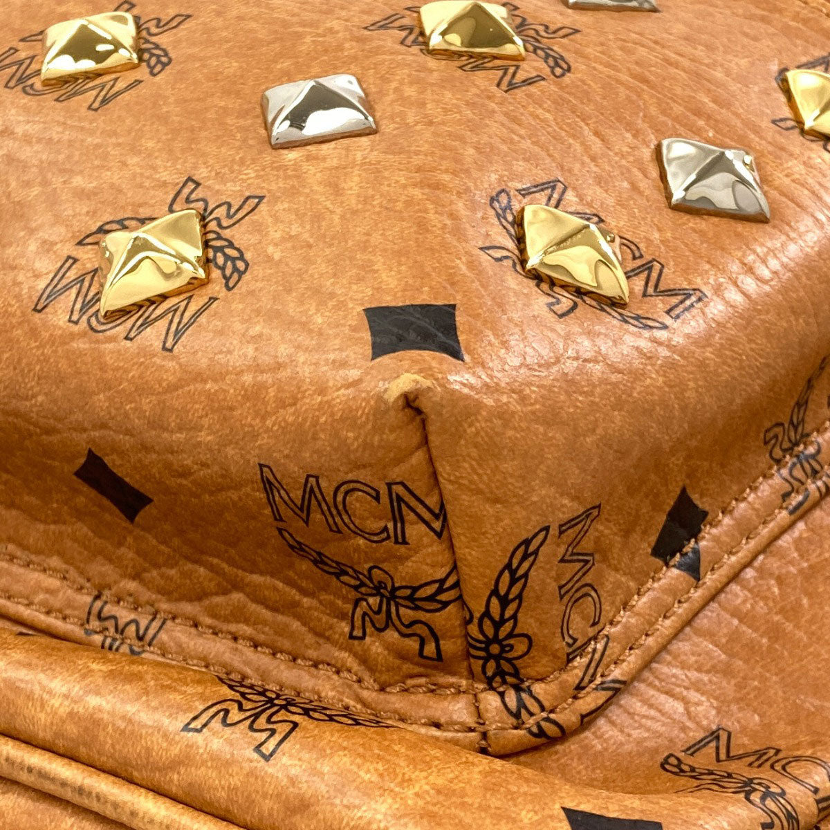 MCM logo Backpack Â· Daypack PVC Ladies [Used]