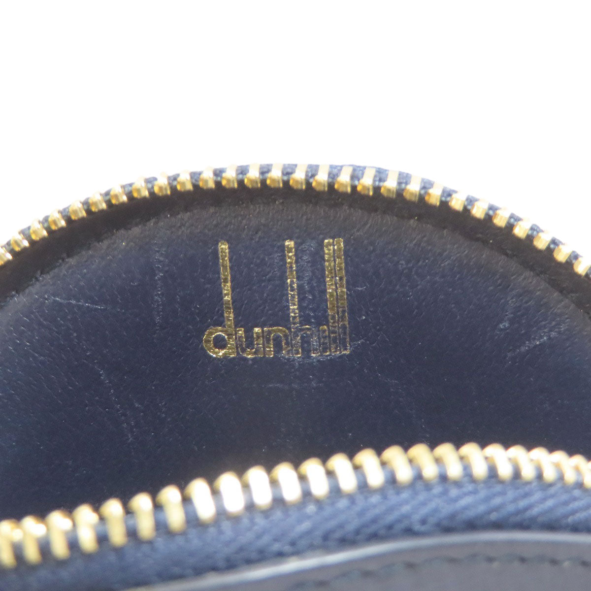 Dunhill Logo motif coin purse Leather Ladies [Used]