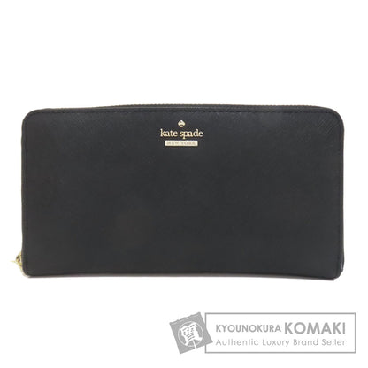 kate spade logo Long wallet (with coin pocket) Leather Ladies [Used]