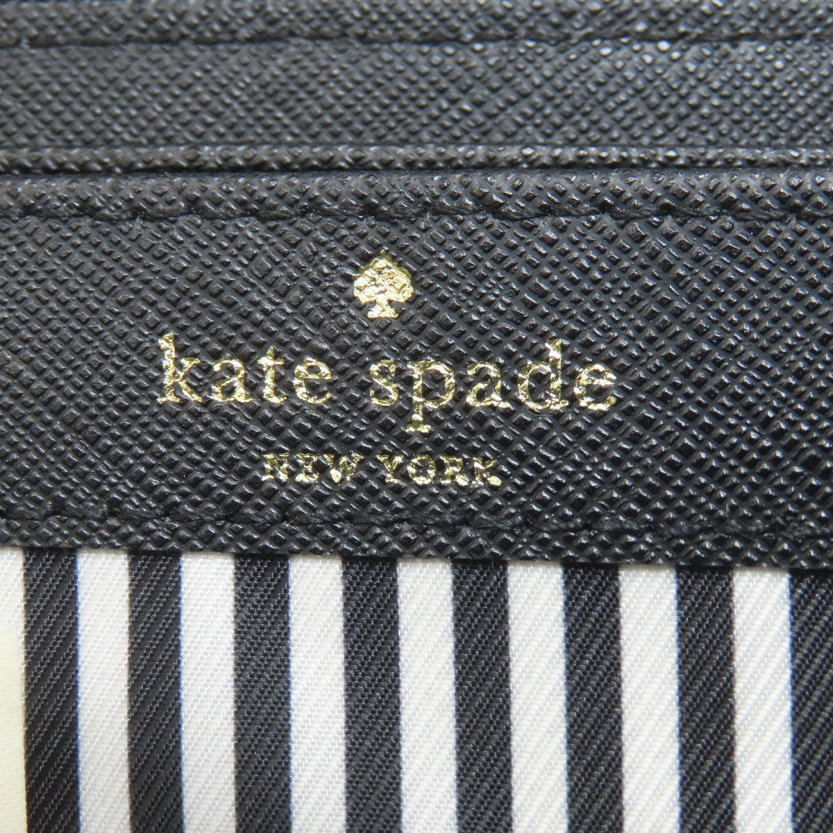 kate spade logo Long wallet (with coin pocket) Leather Ladies [Used]