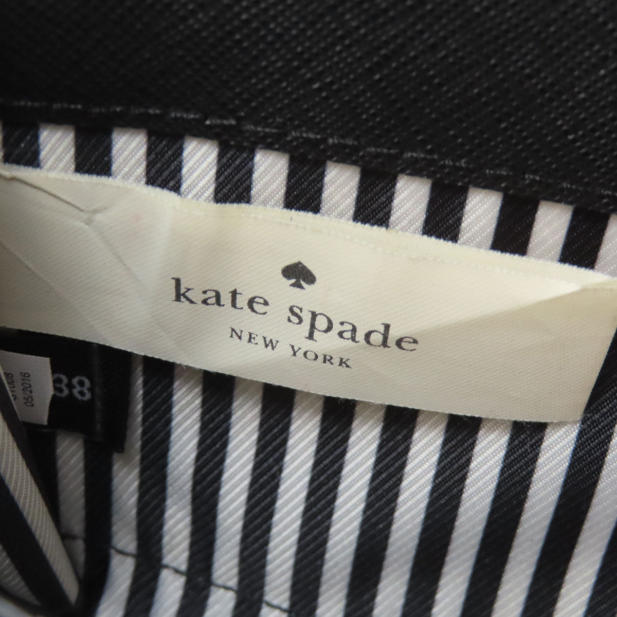 kate spade logo Long wallet (with coin pocket) Leather Ladies [Used]