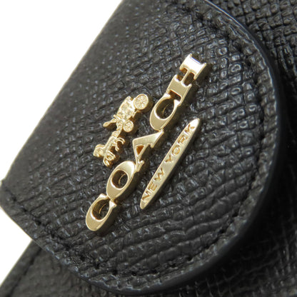 COACH 6390 logo Bifold Wallet with Coin Pocket Leather Ladies [Used]