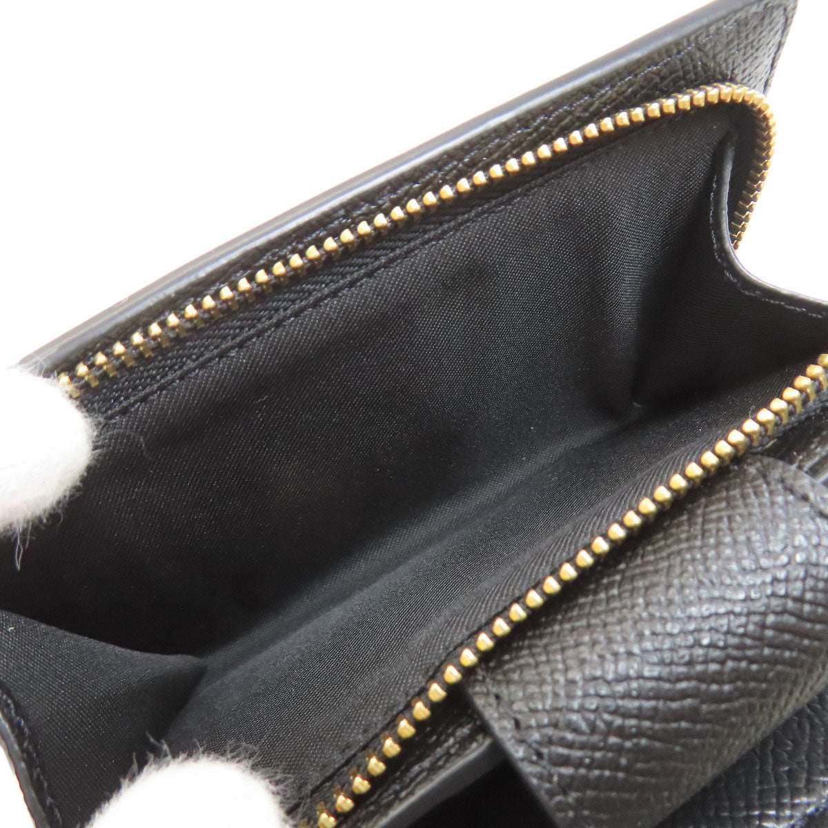 COACH 6390 logo Bifold Wallet with Coin Pocket Leather Ladies [Used]