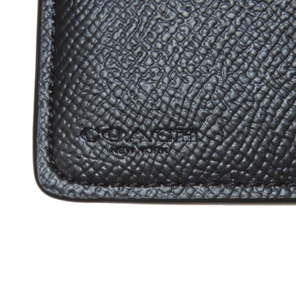 COACH 6390 logo Bifold Wallet with Coin Pocket Leather Ladies [Used]