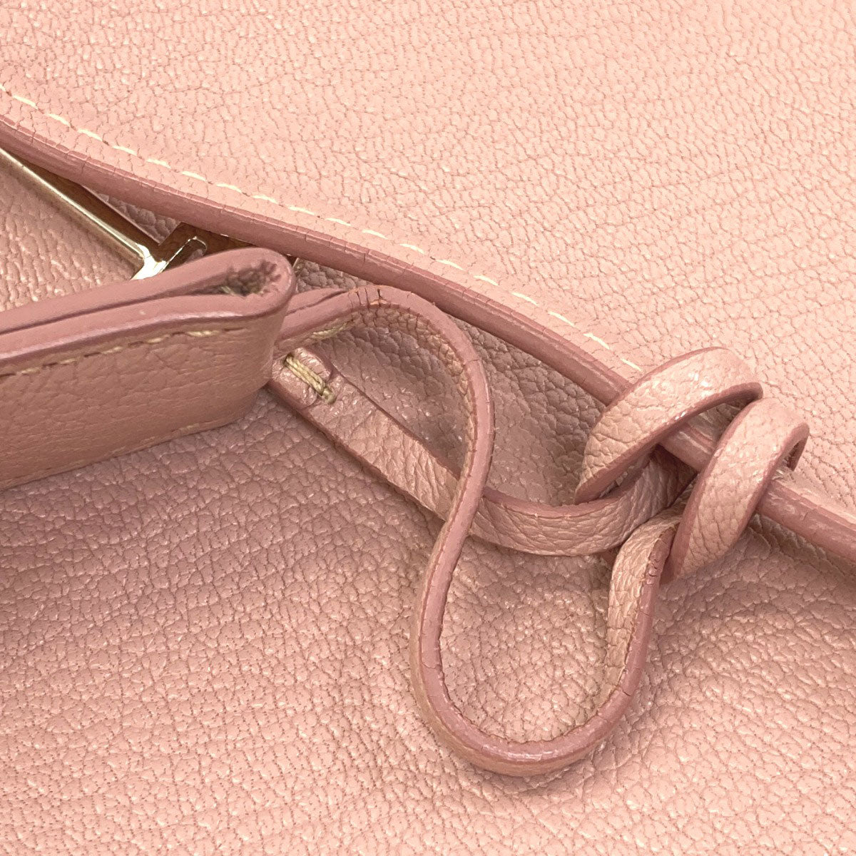 MIUMIU logo Tote Bag Leather Ladies [Used]