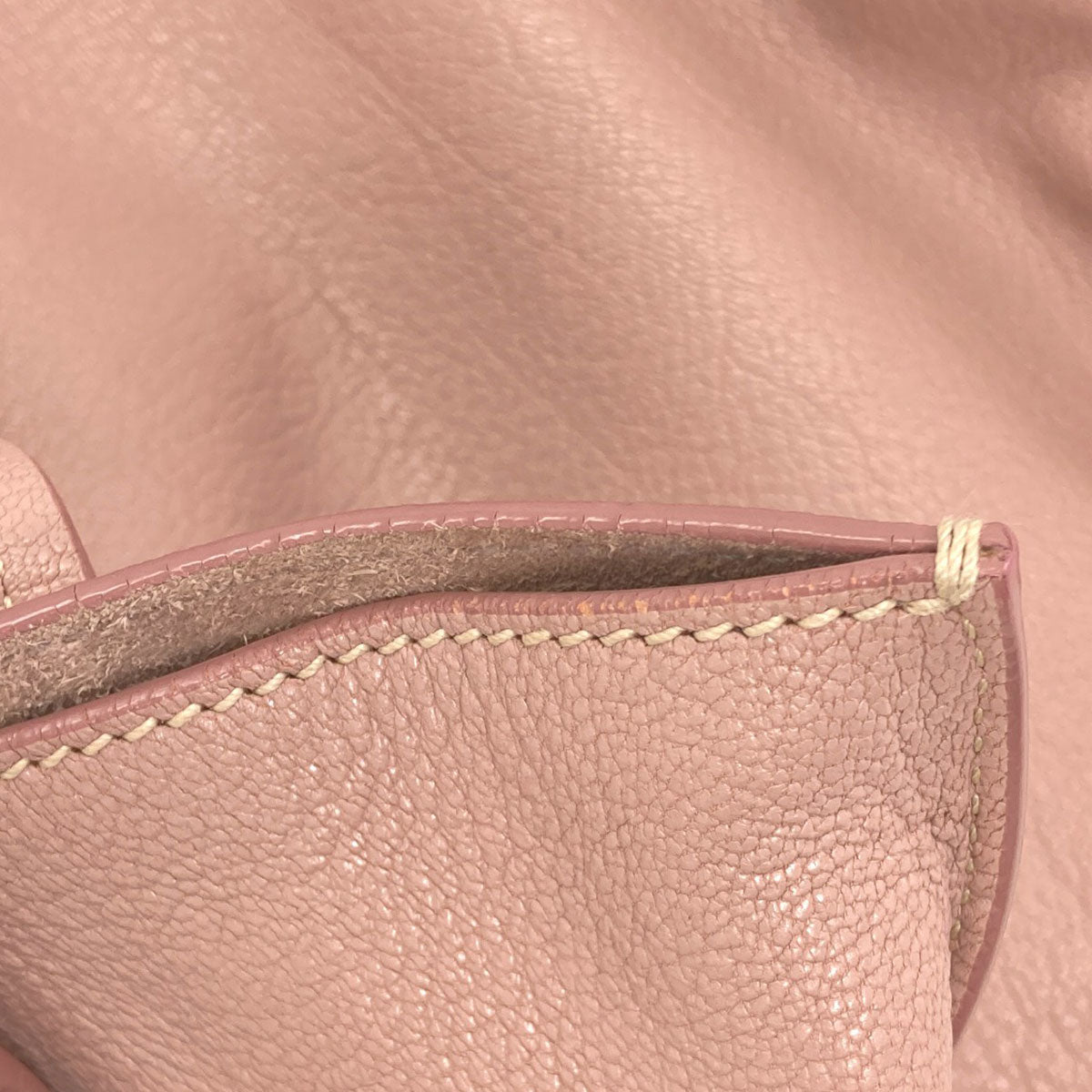 MIUMIU logo Tote Bag Leather Ladies [Used]