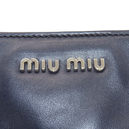 MIUMIU logo Tote Bag Leather Ladies [Used]