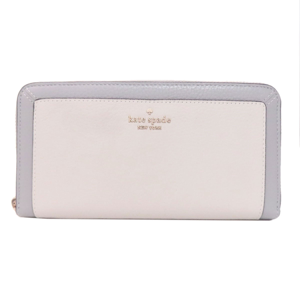 kate spade logo Long wallet (with coin pocket) Leather Ladies [Used]