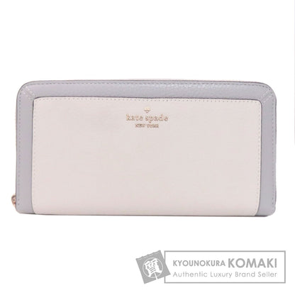 kate spade logo Long wallet (with coin pocket) Leather Ladies [Used]