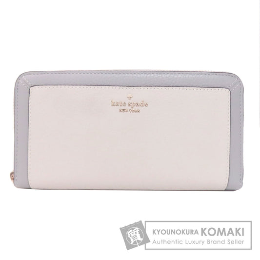 kate spade logo Long wallet (with coin pocket) Leather Ladies [Used]