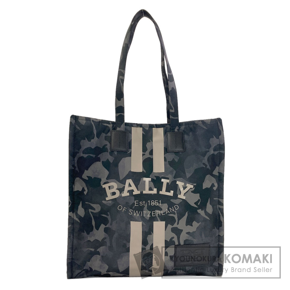 BALLY Crystalia Camouflage Pattern Tote Bag Nylon Ladies [Used]