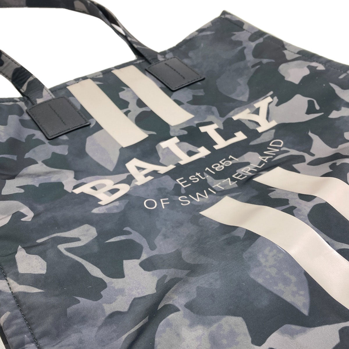 BALLY Crystalia Camouflage Pattern Tote Bag Nylon Ladies [Used]