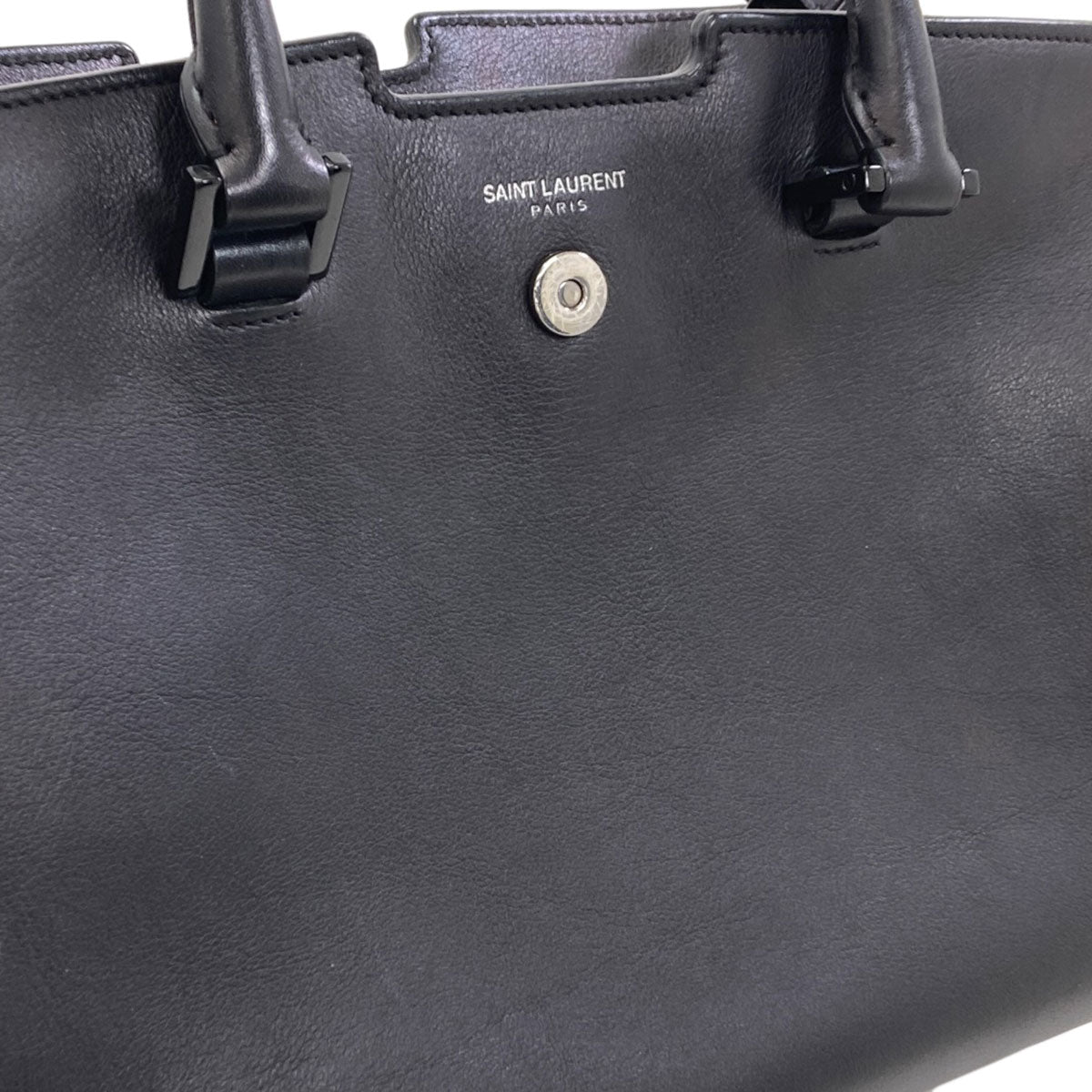 SAINT LAURENT Baby Kabas 2WAY Handbag Calf Ladies [Used]
