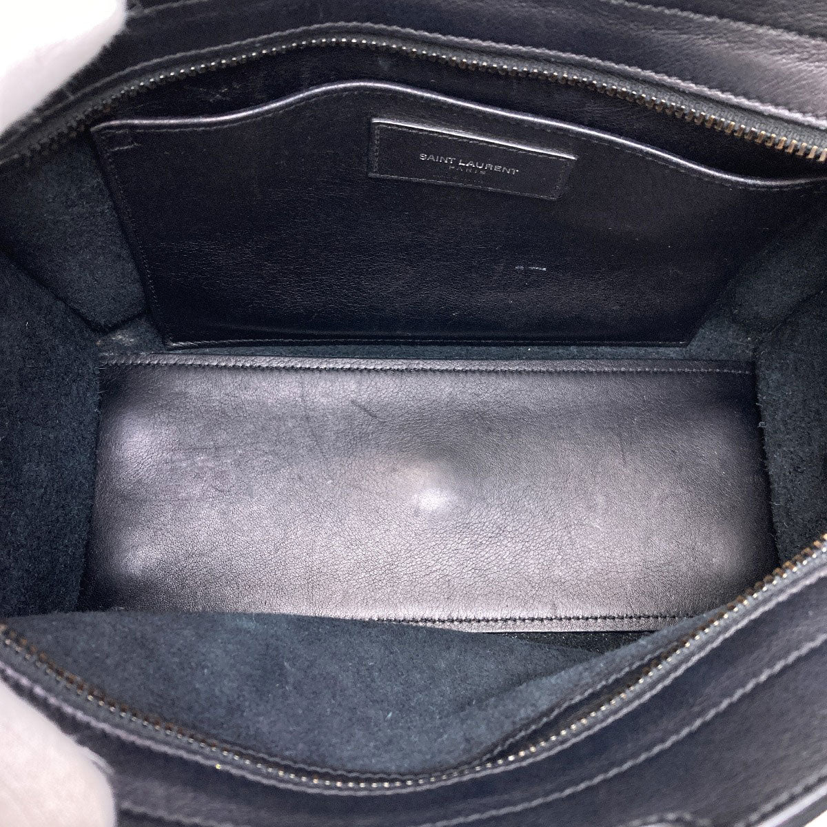 SAINT LAURENT Baby Kabas 2WAY Handbag Calf Ladies [Used]