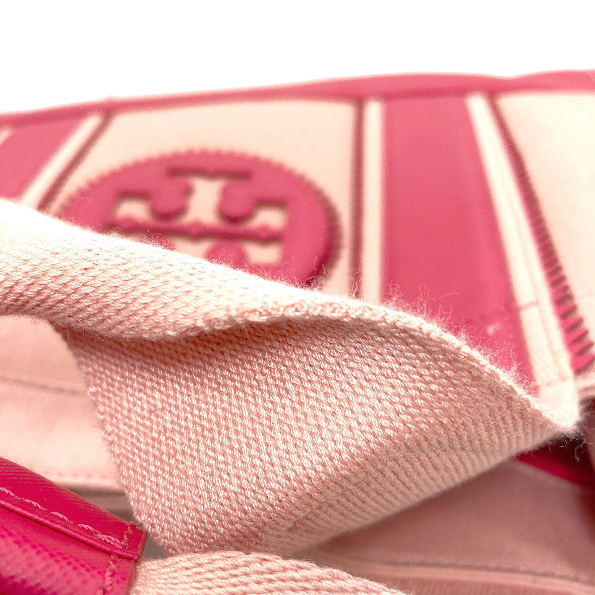 Tory Burch logo Handbag Canvas Ladies [Used]