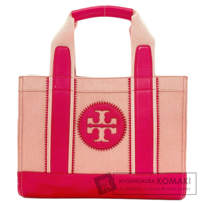 Tory Burch logo Handbag Canvas Ladies [Used]