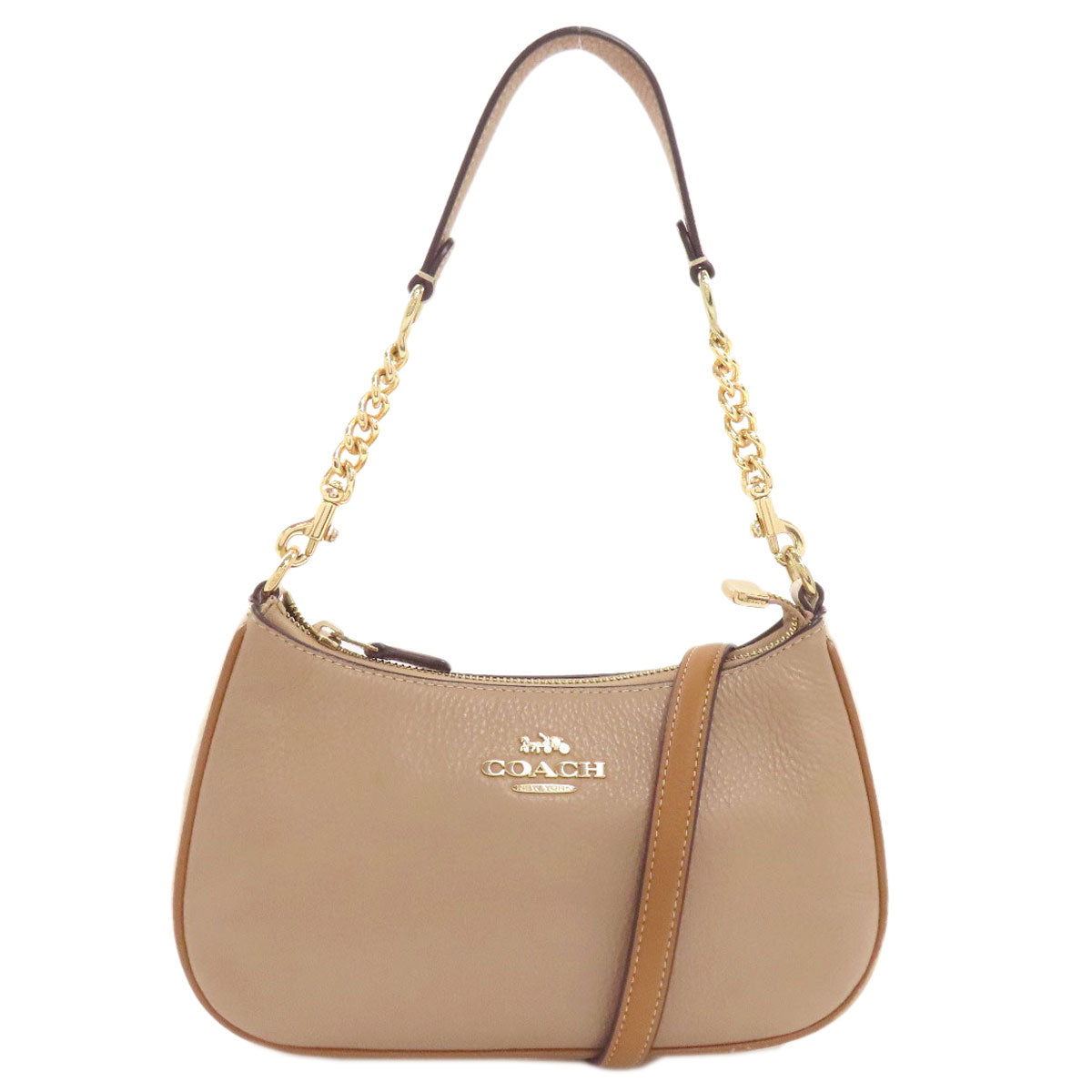 COACH CA173 Terry 2WAY Handbag Leather Ladies [Used]