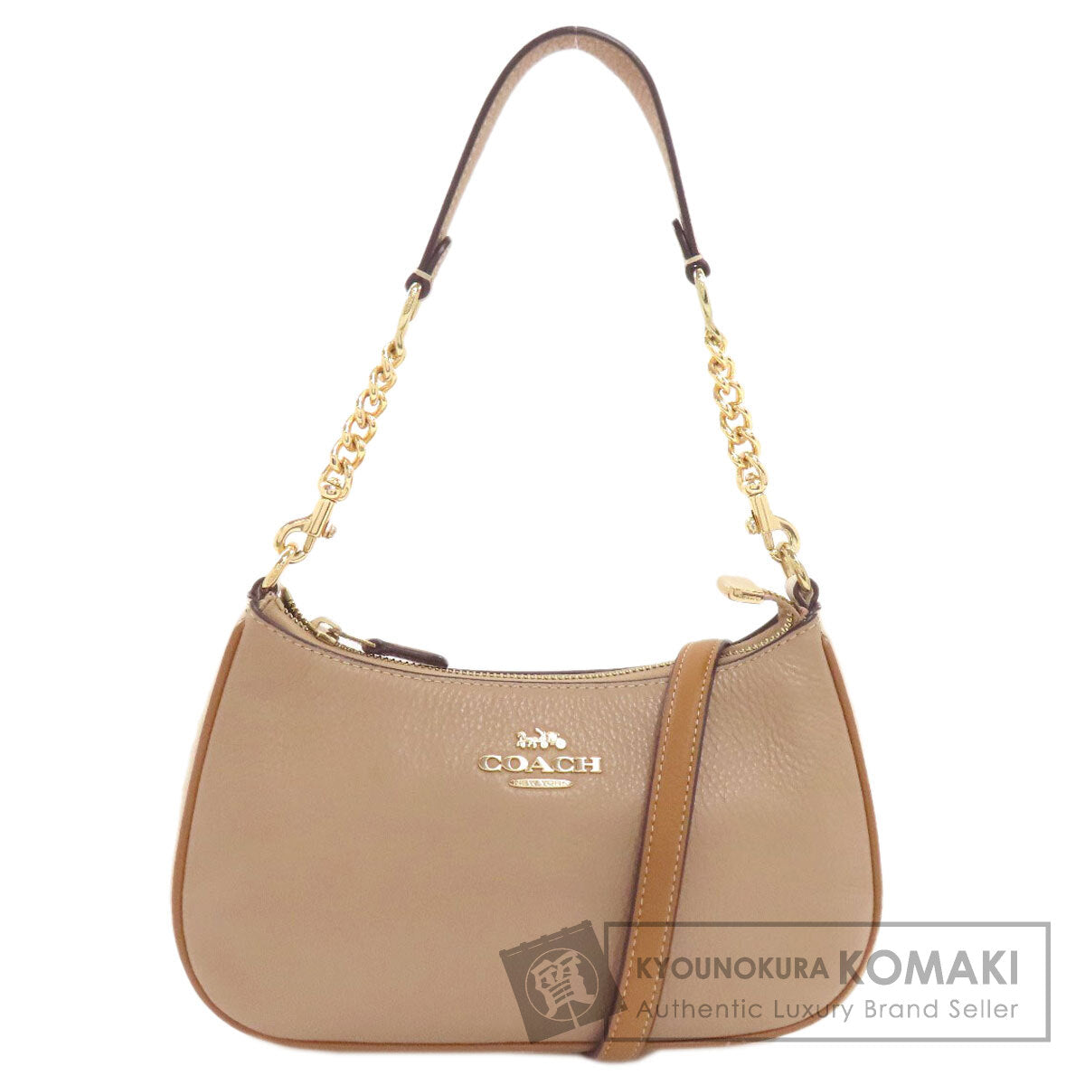 COACH CA173 Terry 2WAY Handbag Leather Ladies [Used]