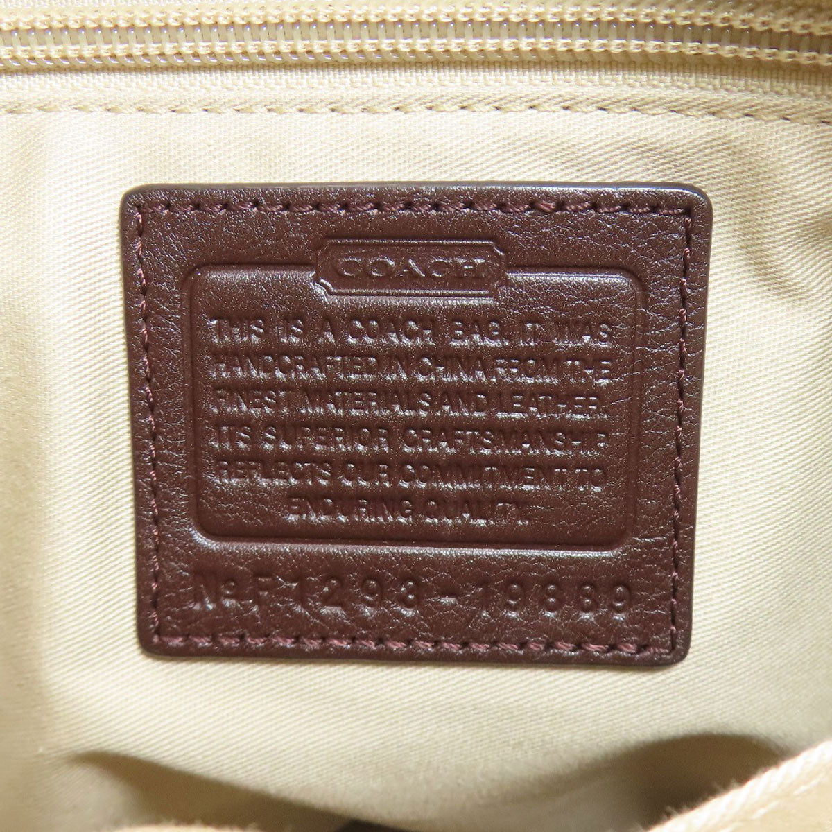 COACH 19889 logo Shoulder Bag Leather Ladies [Used]
