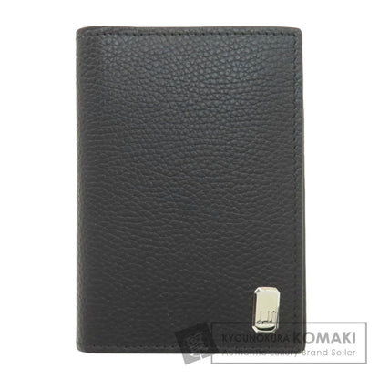 Dunhill logo Card Case Leather mens [Used]