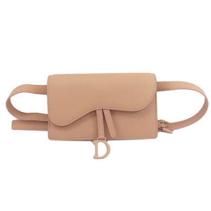 CHRISTIAN DIOR saddle Hip bag, waist bag Calf Ladies [Used]