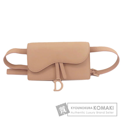 CHRISTIAN DIOR saddle Hip bag, waist bag Calf Ladies [Used]