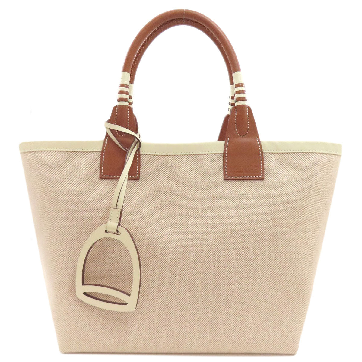 エルメス スティープ25 ハンドバッグ トワルアッシュ レディース 【中古】【HERMES】