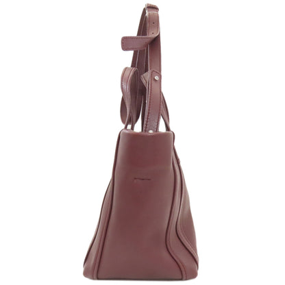 BALENCIAGA 502509 Laundry Kaba XS Handbag Leather Ladies [Used]
