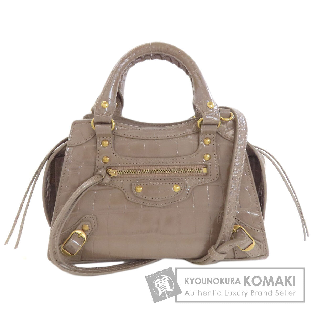 BALENCIAGA 638524 Neo Classic Mini City 2WAY Handbag Calf Ladies [Used]