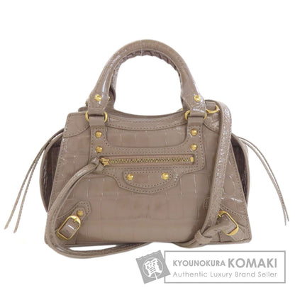 BALENCIAGA 638524 Neo Classic Mini City 2WAY Handbag Calf Ladies [Used]