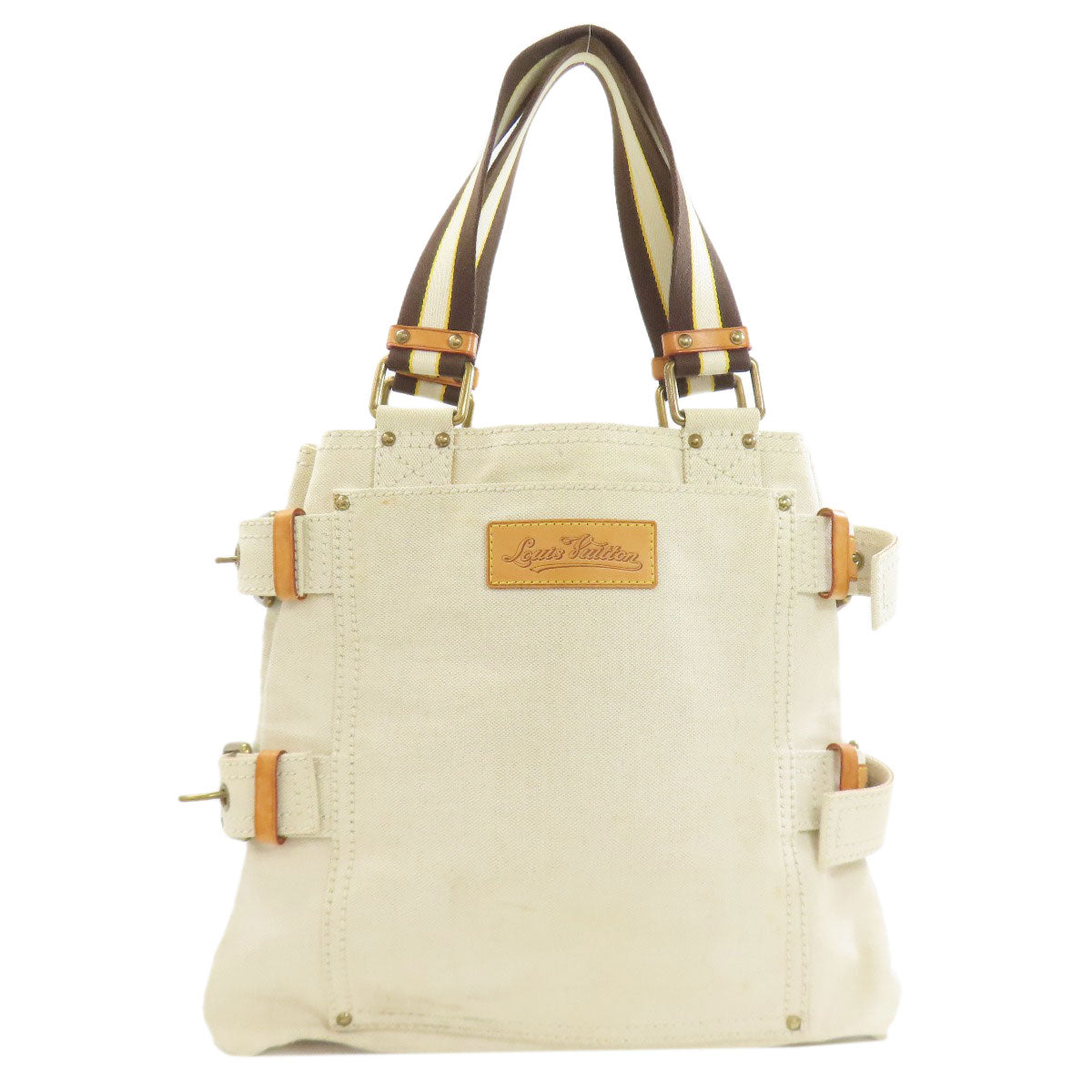 LOUIS VUITTON M95114 Cruise Line Globe Shopper MM Tote Bag Canvas Ladies [Used]