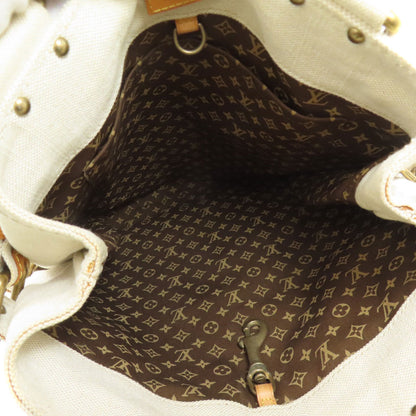 LOUIS VUITTON M95114 Cruise Line Globe Shopper MM Tote Bag Canvas Ladies [Used]