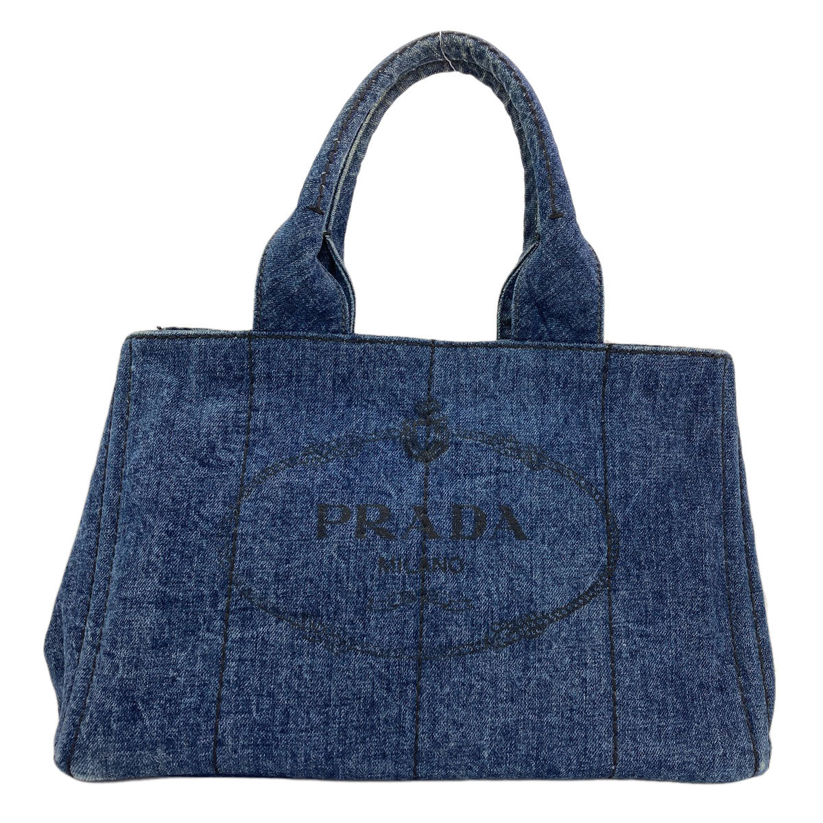 PRADA Canapa Tote Bag Denim Ladies [Used]