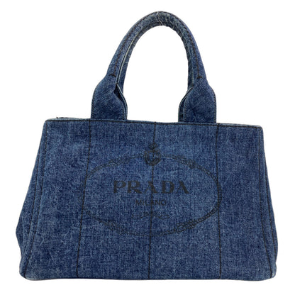 PRADA Canapa Tote Bag Denim Ladies [Used]