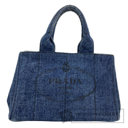 PRADA Canapa Tote Bag Denim Ladies [Used]