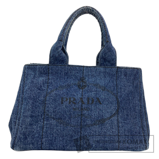 PRADA Canapa Tote Bag Denim Ladies [Used]