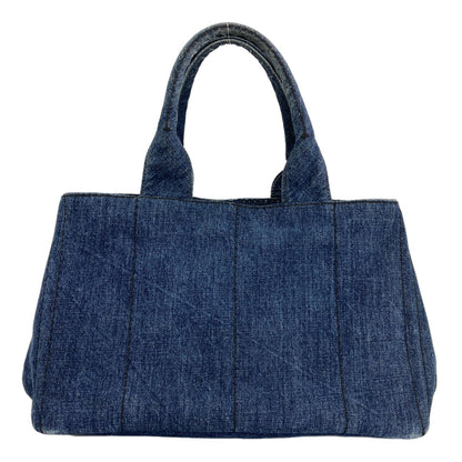 PRADA Canapa Tote Bag Denim Ladies [Used]