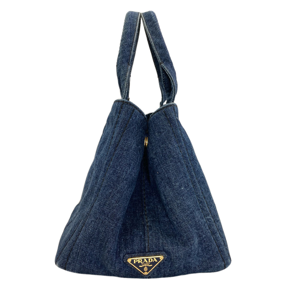 PRADA Canapa Tote Bag Denim Ladies [Used]