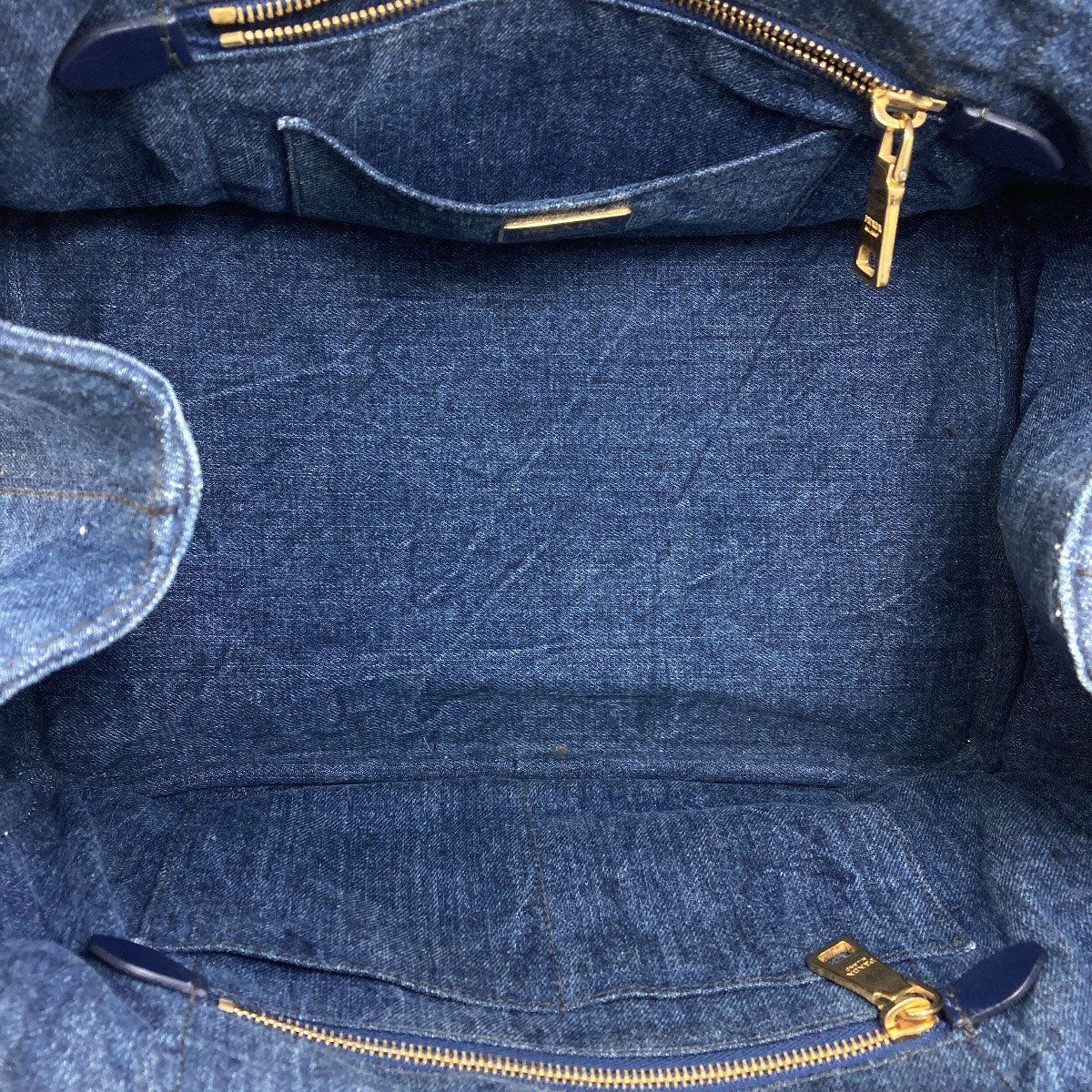 PRADA Canapa Tote Bag Denim Ladies [Used]
