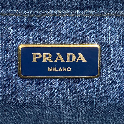 PRADA Canapa Tote Bag Denim Ladies [Used]