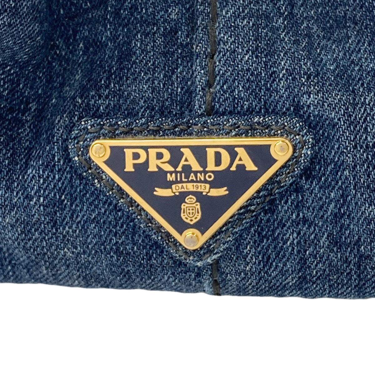 PRADA Canapa Tote Bag Denim Ladies [Used]