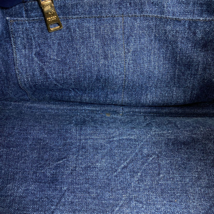 PRADA Canapa Tote Bag Denim Ladies [Used]